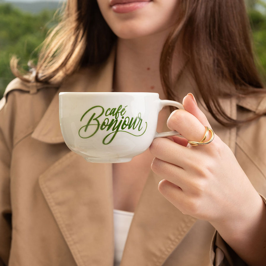 Xícara + Pires Café Bonjour