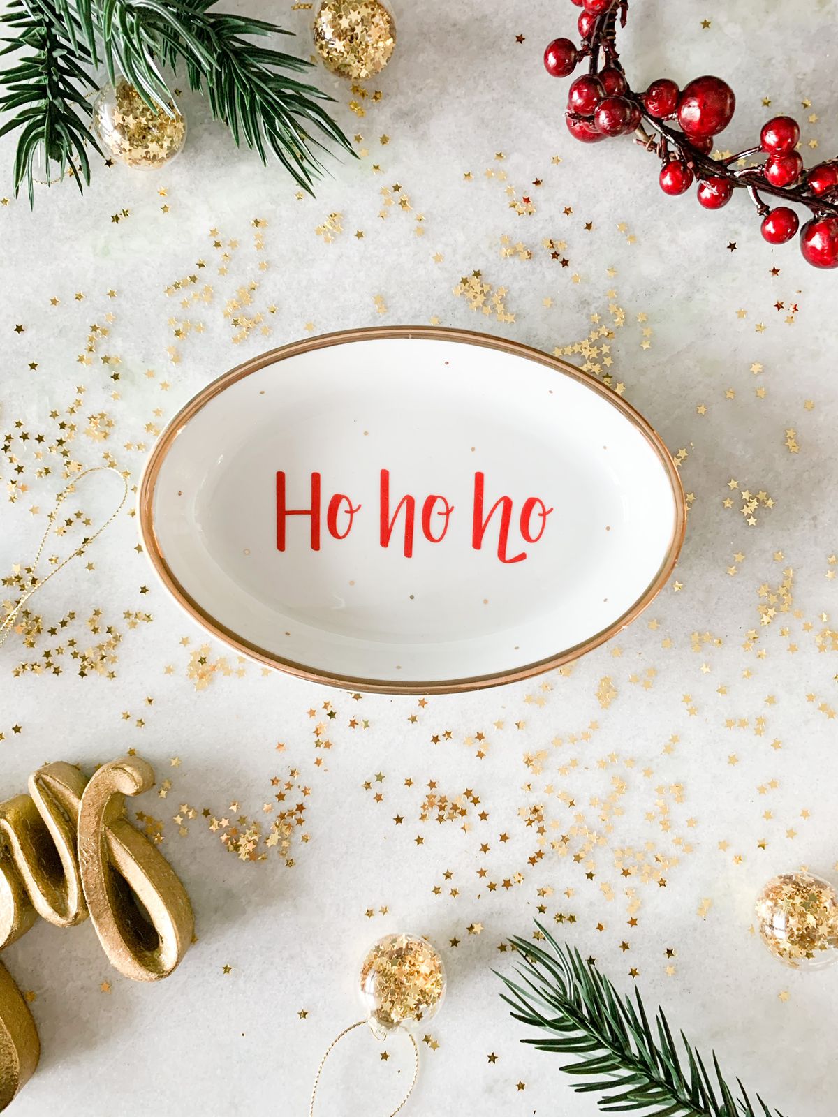 Pratinho Oval Ho Ho Ho