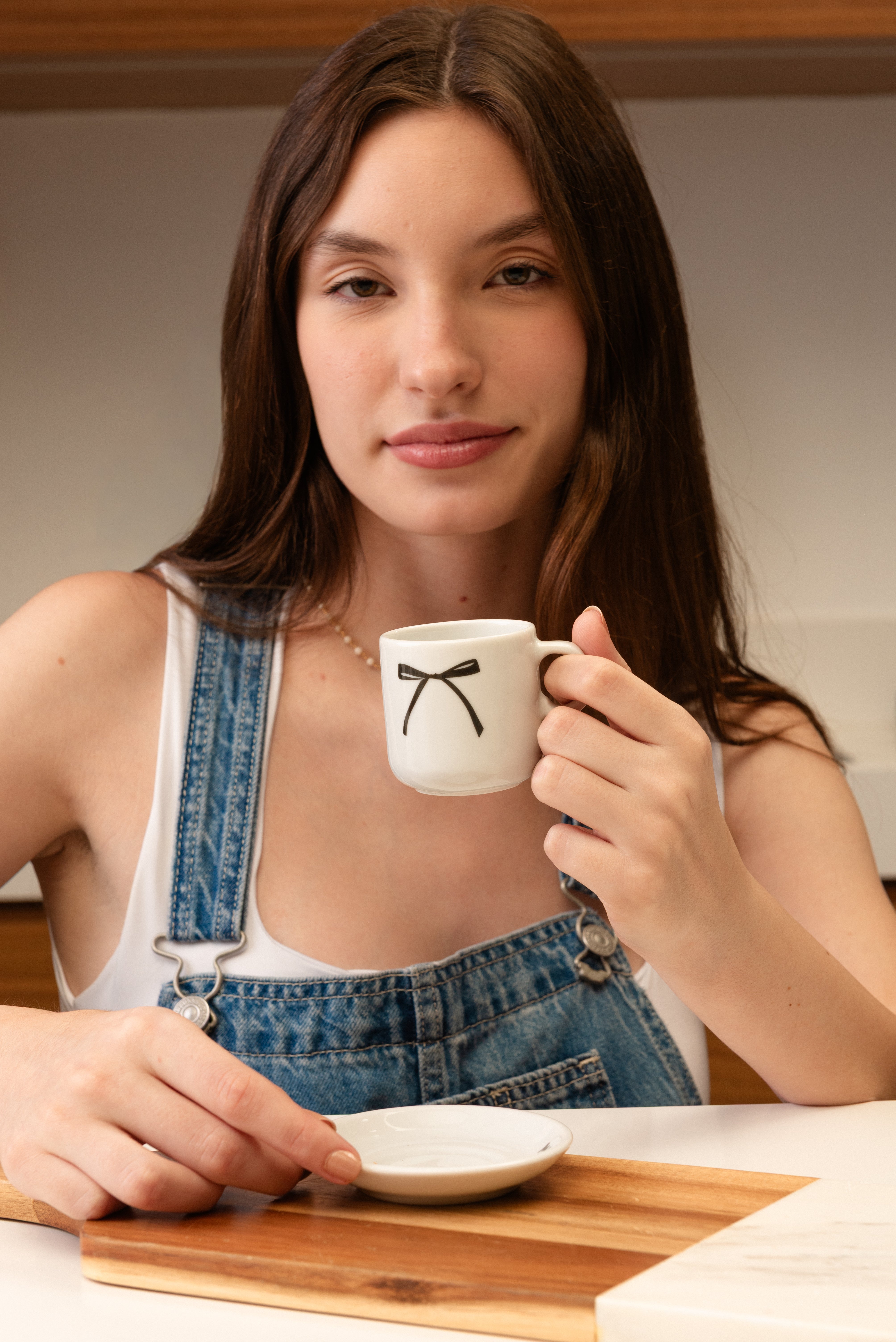 Xicara de cafézinho laço