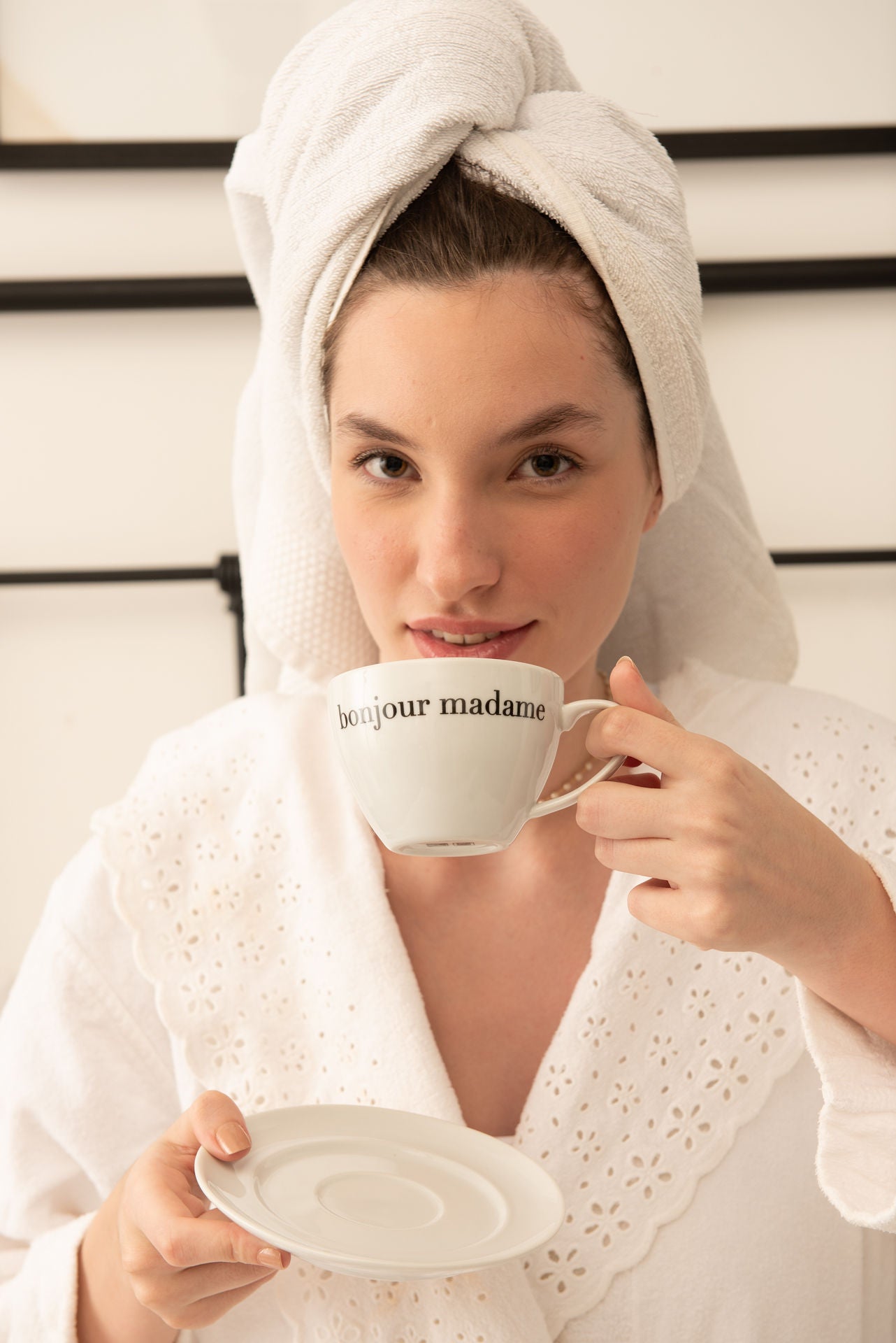 Xícara + Pires Bonjour Madame